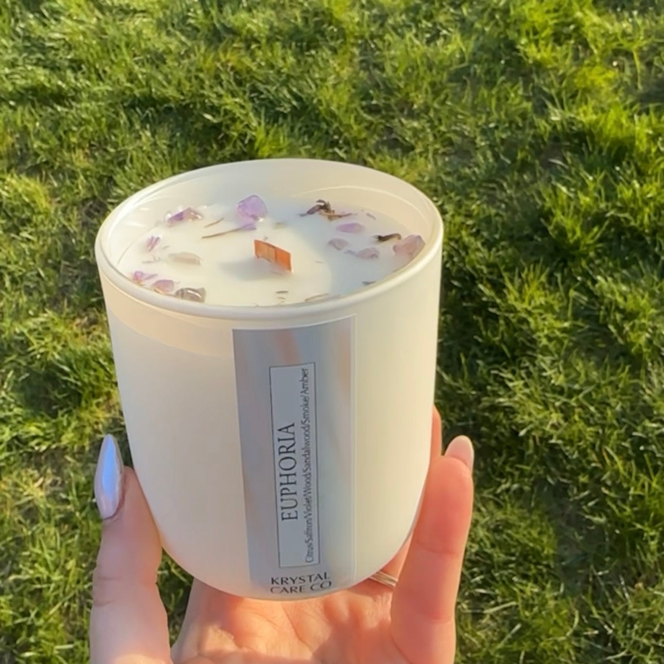 Matte White Aura Candle