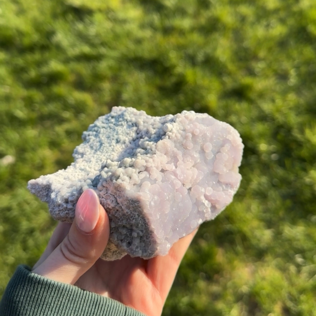 Goddess Bloom – Grape Chalcedony Cluster