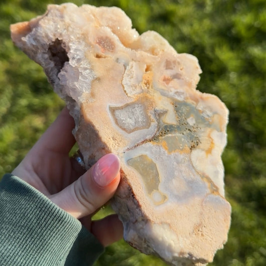 Soft Power – Pink Amethyst Druzy Slab