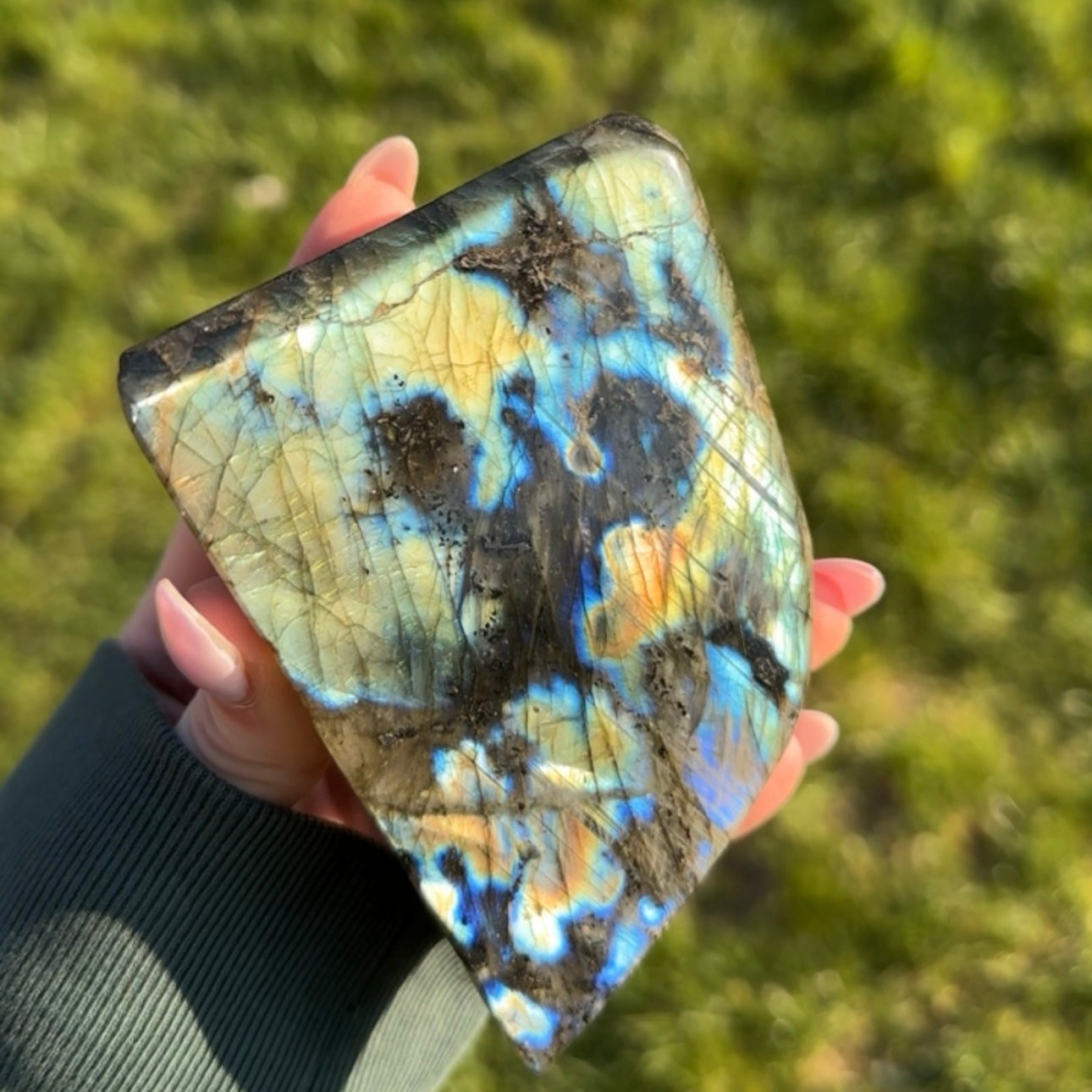 Third Eye Fire – Flash Labradorite Slab