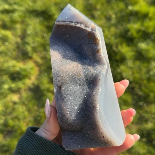 Whisper Stone – Blue Lace Agate Tower