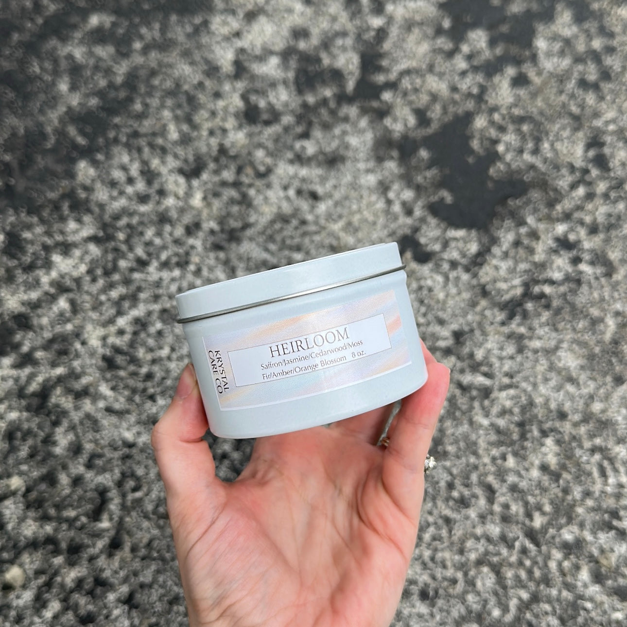 Fall Collection Mini Candle ~4oz white Tin~