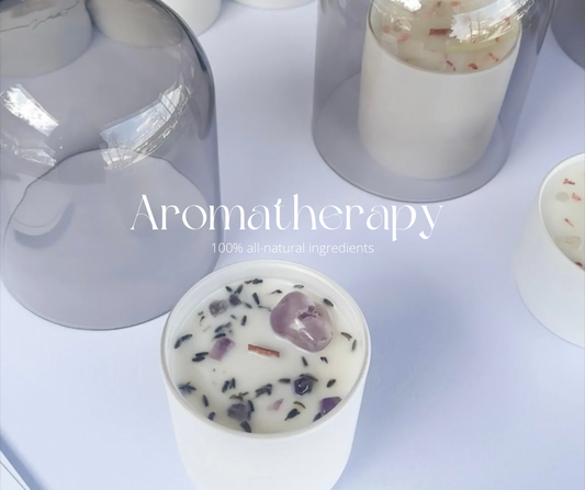 Harmonious Blend of Aromatherapy and Crystal Intention Candles