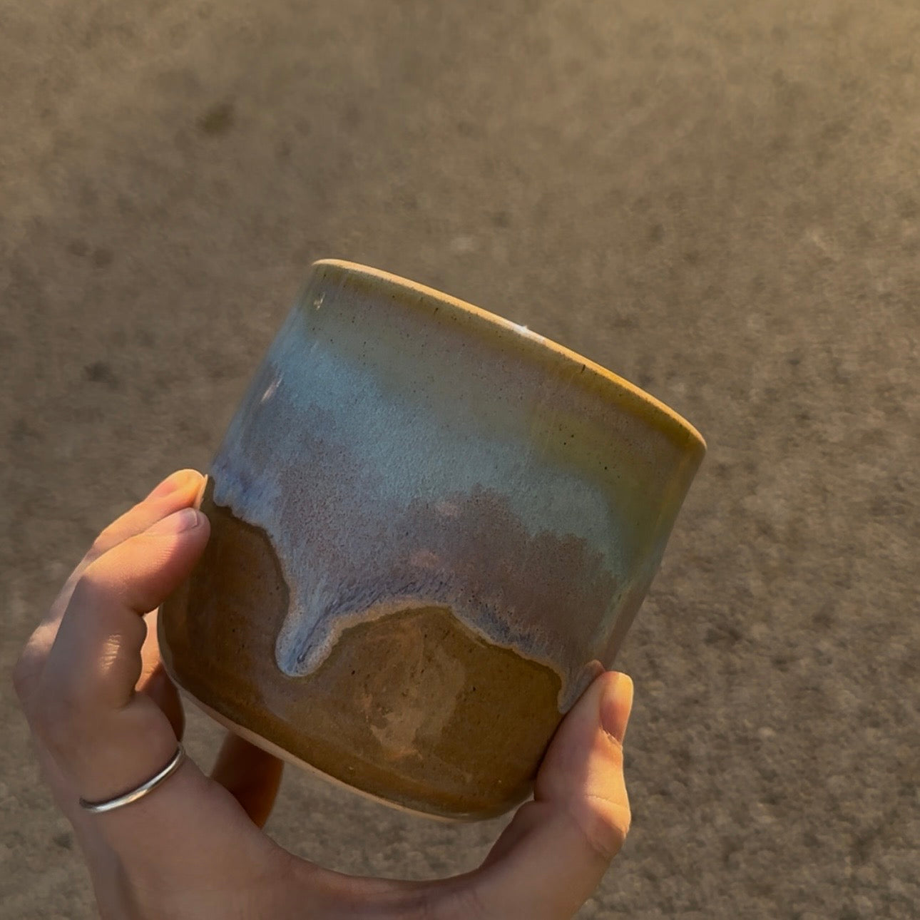 Blood Orange Citronella Pottery Candle